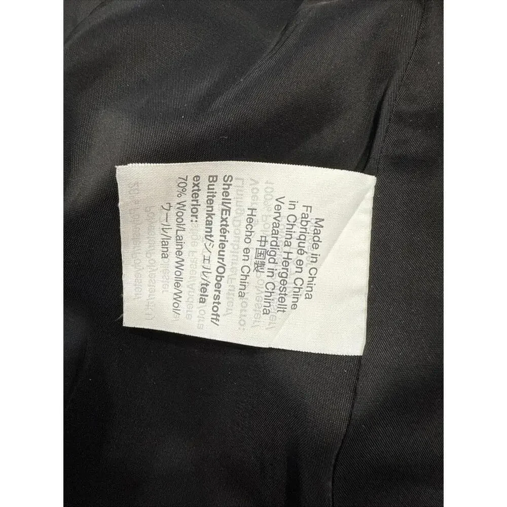 J Crew No 2 Wool Pencil Skirt Black Minimalist‎ Twill Lined Workwear Knee Length